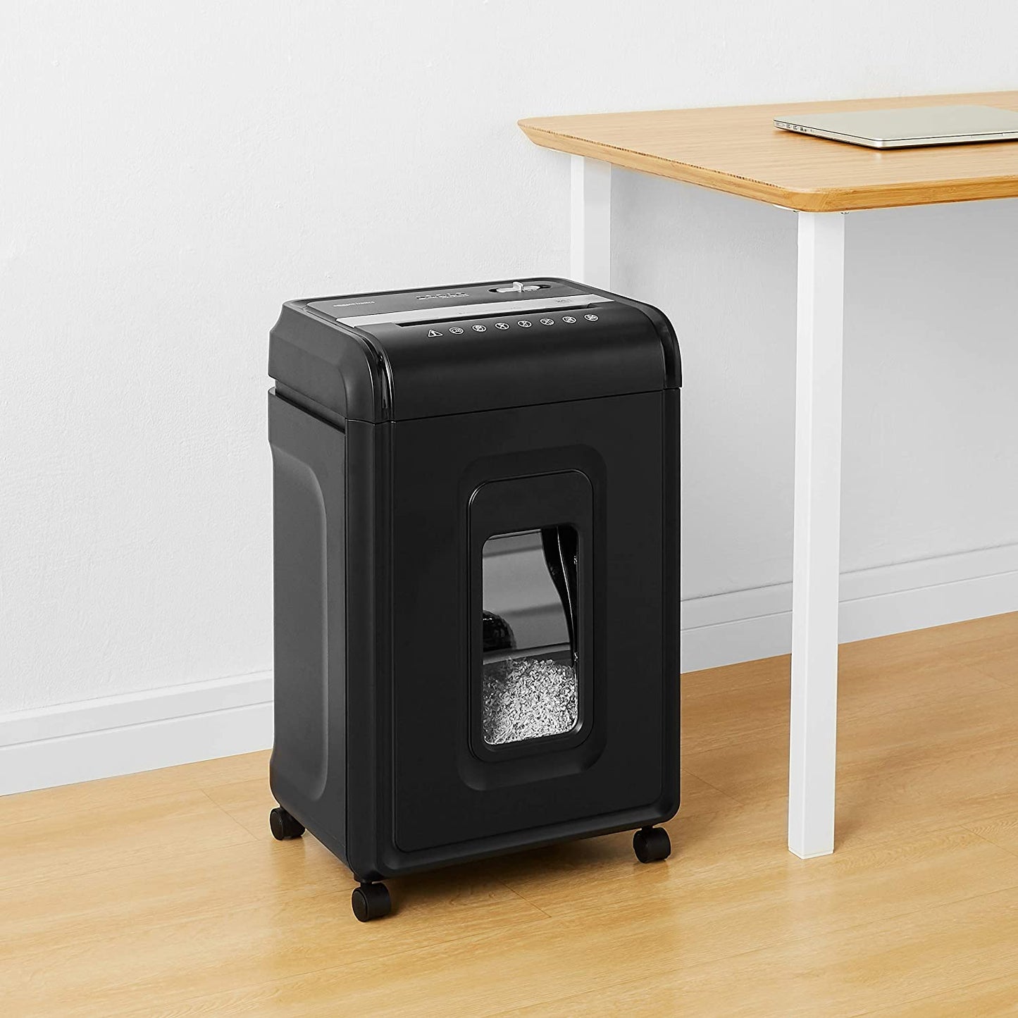 24 Sheet Cross Cut Paper, CD and Credit Card Home Office Shredder with Pullout Basket, Black