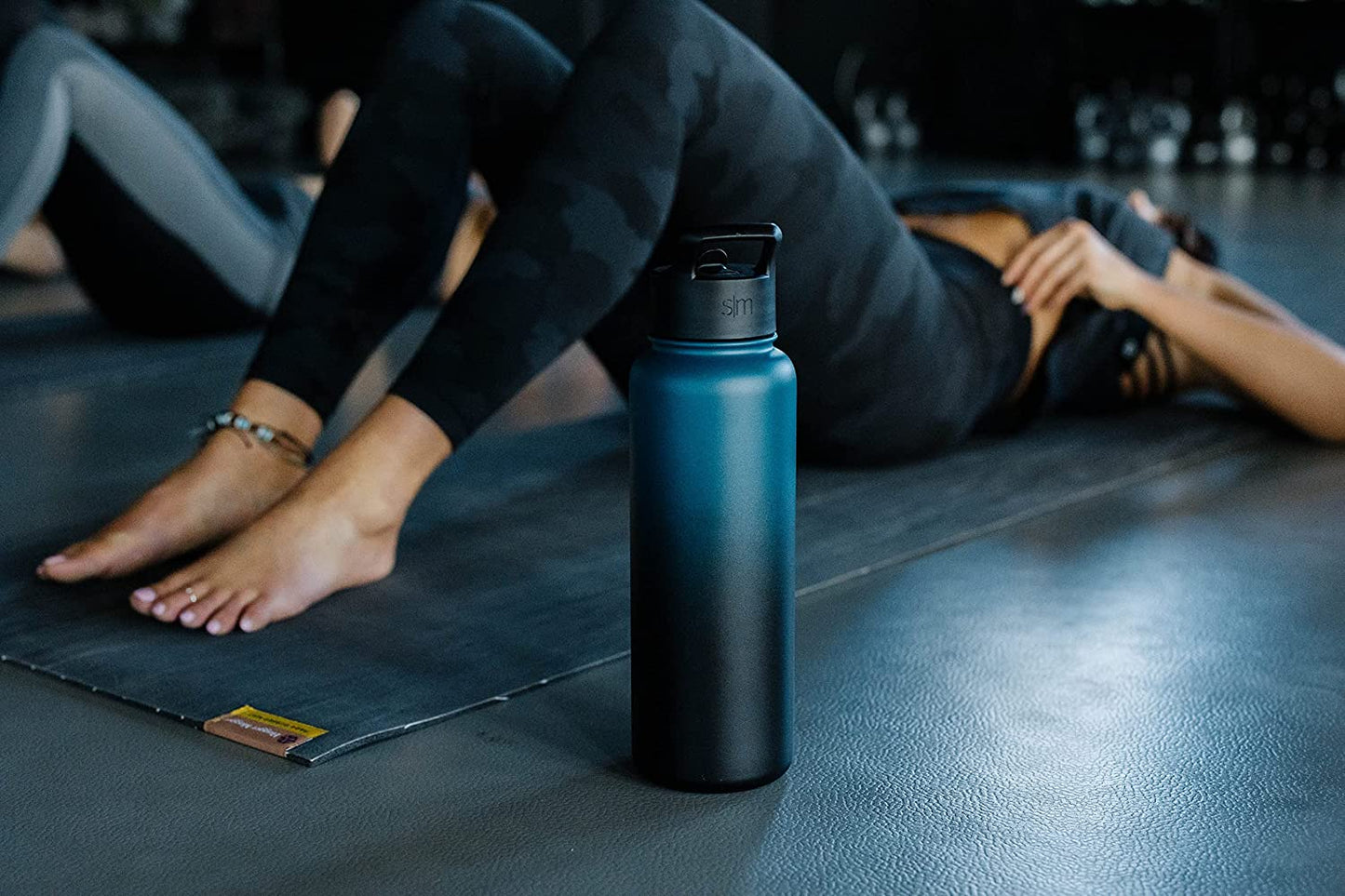 Water Bottle with Straw, Handle, and Chug Lid Vacuum Insulated Stainless Steel Thermos Bottles | Large Leak Proof Bpa-Free Sports Flask | Summit Collection | 40Oz, Sea Glass Sage