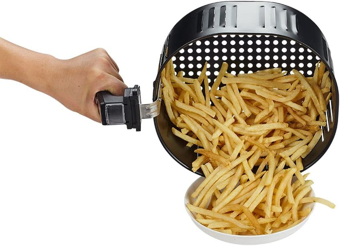 1700-Watt 5.8-QT 8-In-1 Digital Air Fryer with Recipe Book, Black
