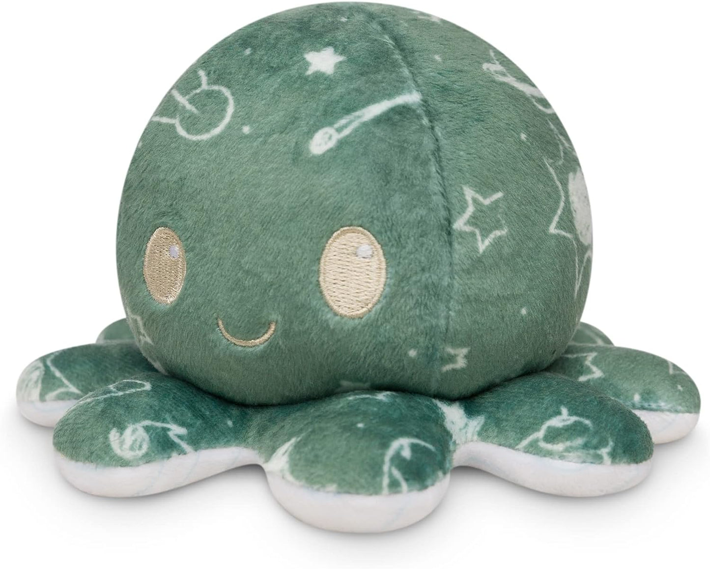 - the Original Reversible Octopus Plushie - Chalkboard + Notebook - Cute Sensory Fidget Stuffed Animals That Show Your Mood - Perfect for Back to School!