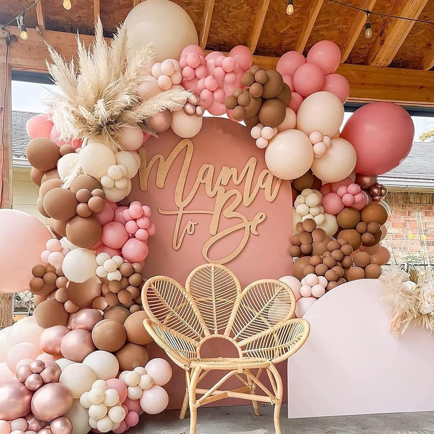 129Pcs Brown Balloons Different Sizes 18 12 10 5 Inches for Garland Arch, Premium Brown Latex Balloons for Birthday Party Graduation Wedding Anniversary Baby Shower Party Decoration