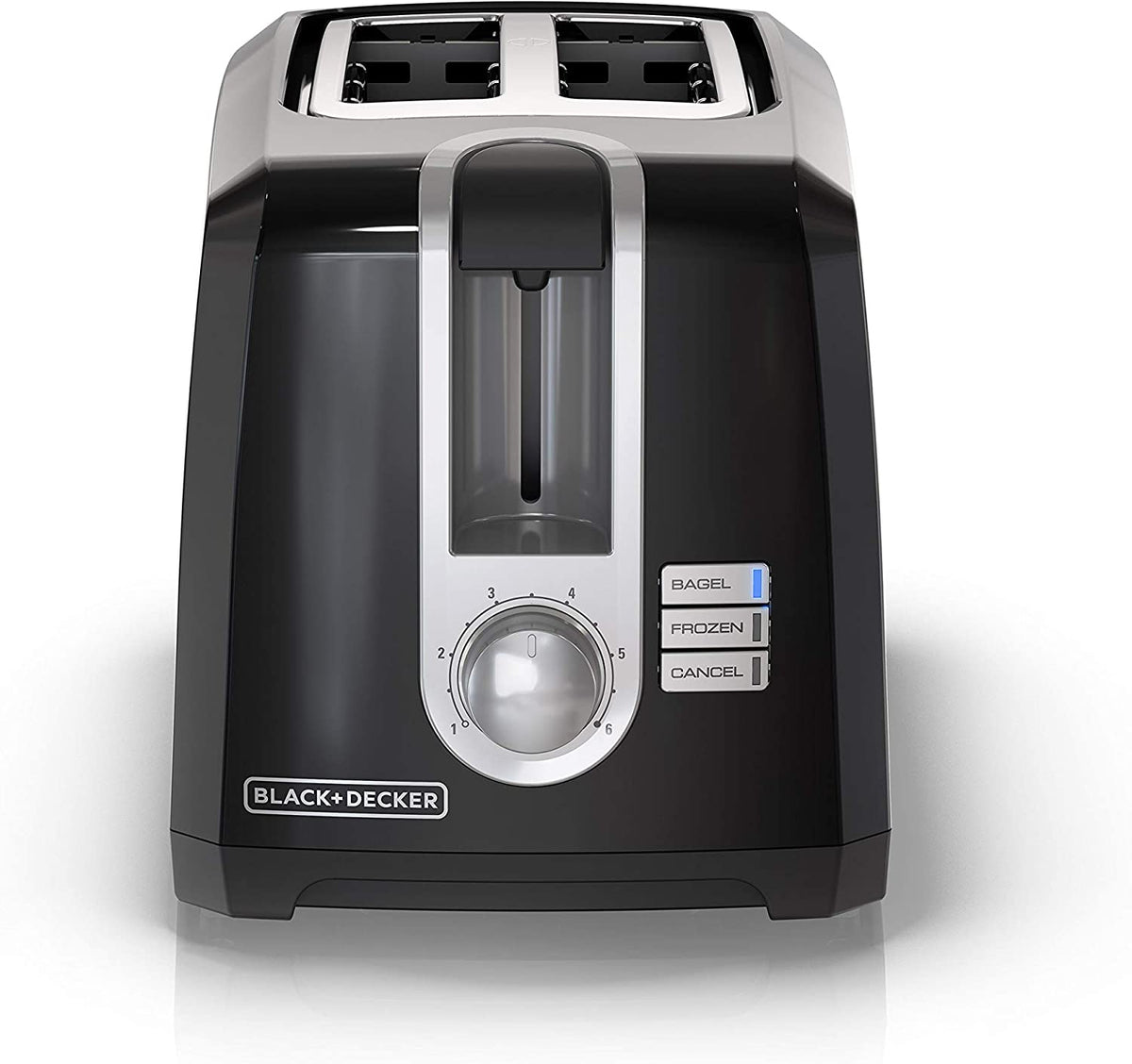 BLACK+DECKER 2-Slice Extra-Wide Slot Toaster, Square, Black, T2569B