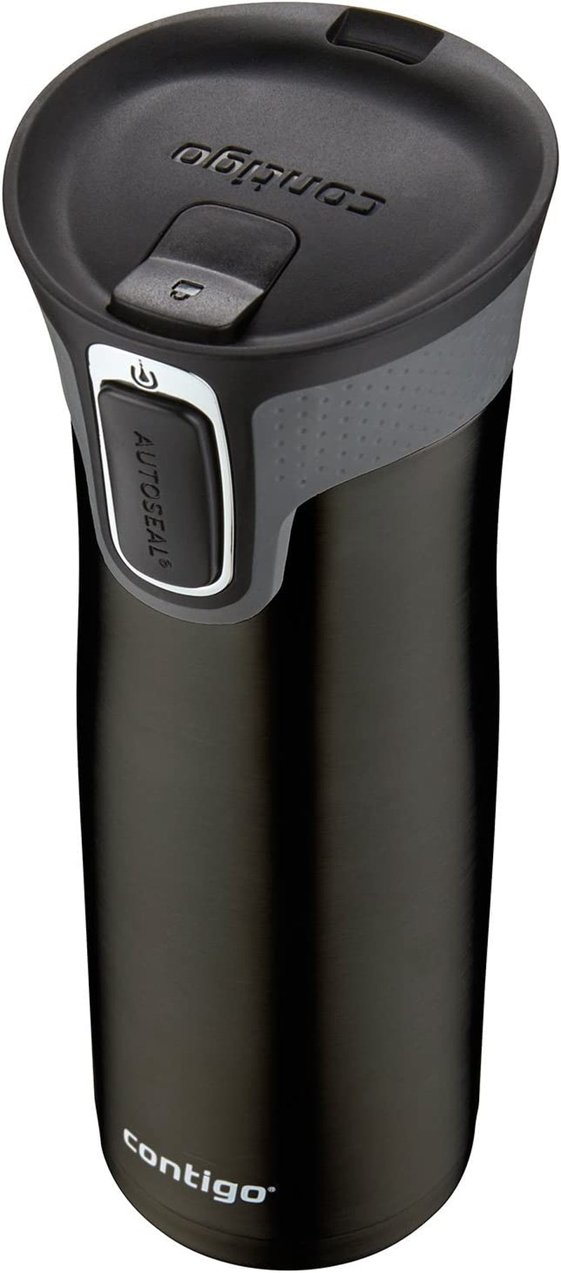 West Loop Stainless Steel Vacuum-Insulated Travel Mug with Spill-Proof Lid, Keeps Drinks Hot up to 5 Hours and Cold up to 12 Hours, 20Oz Black