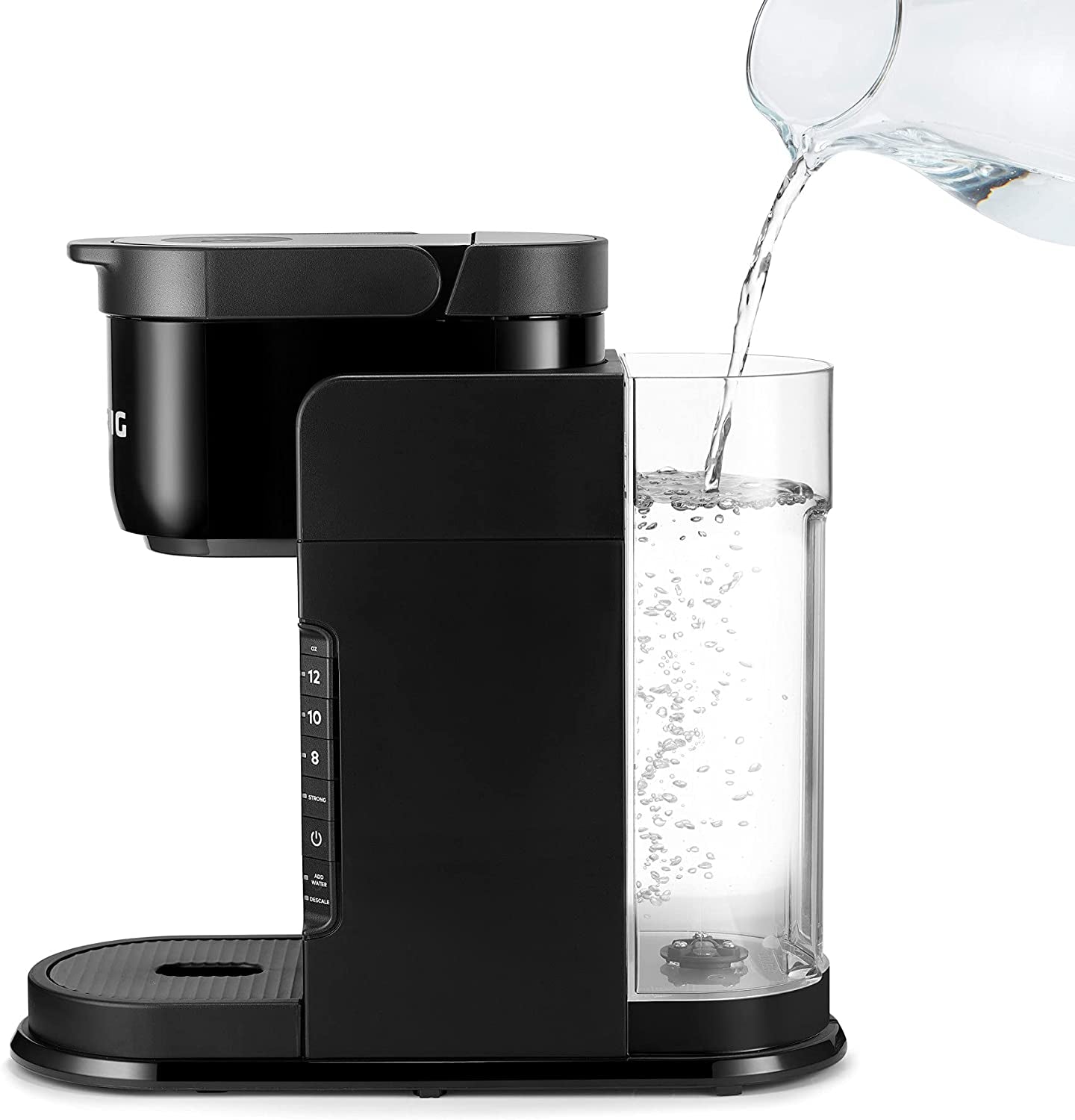 K-Express Coffee Maker, Single Serve K-Cup Pod Coffee Brewer, Black, 12.8” L X 5.1” W X 12.6” H
