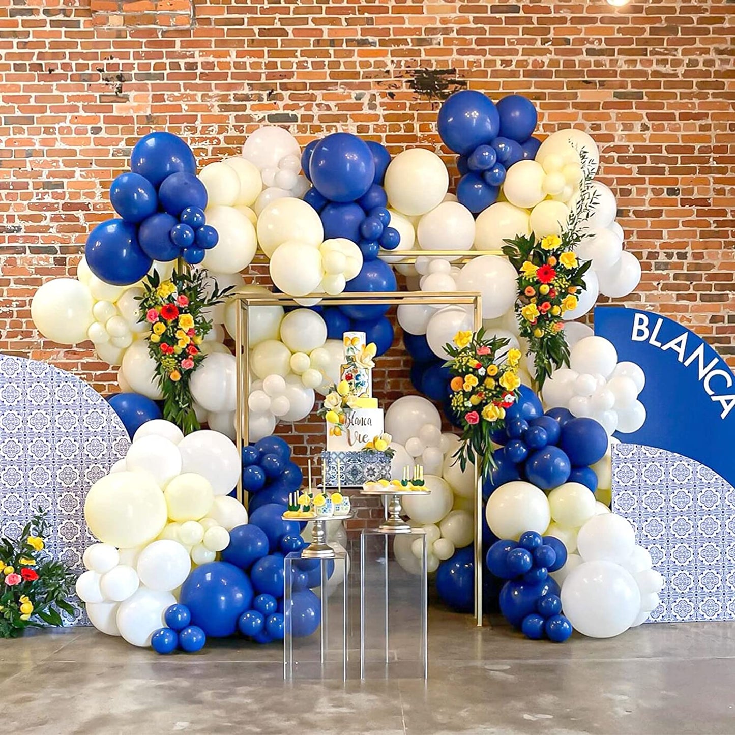 129Pcs Royal Blue Balloons Different Sizes 18 12 10 5 Inch for Garland Arch, Blue Balloons for Birthday Party Graduation Baby Shower Baseball Nautical Party Decoration