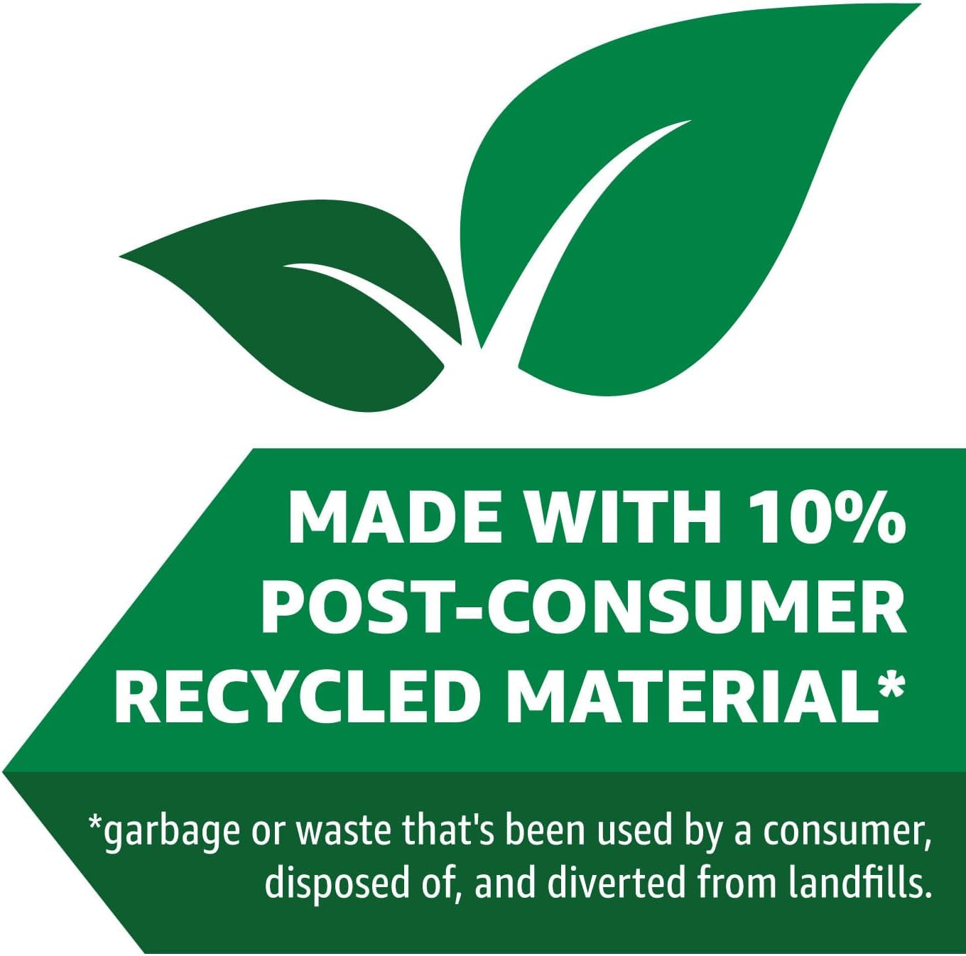 13 Gallon Tall Kitchen Drawstring Trash Bags, Clean Fresh Scent, 10% Post Consumer Recycled, 80 Count