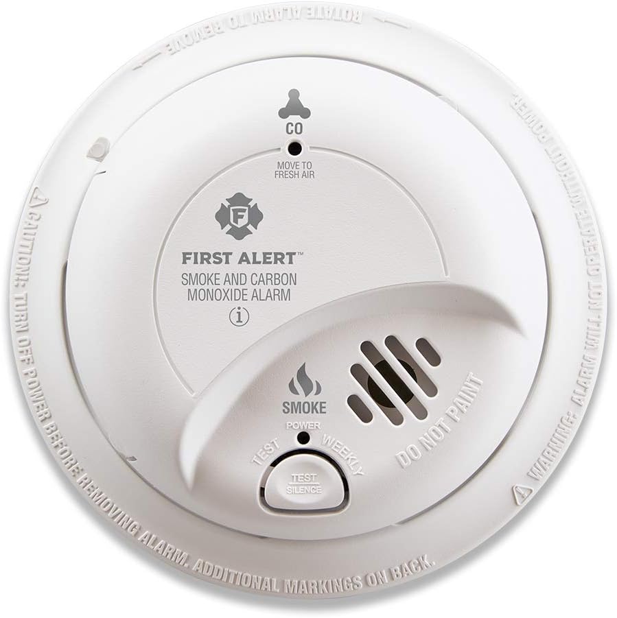 BRK SC9120B-6 Hardwired Smoke and Carbon Monoxide Detector (CO) with Battery Backup. 6-Pack , White