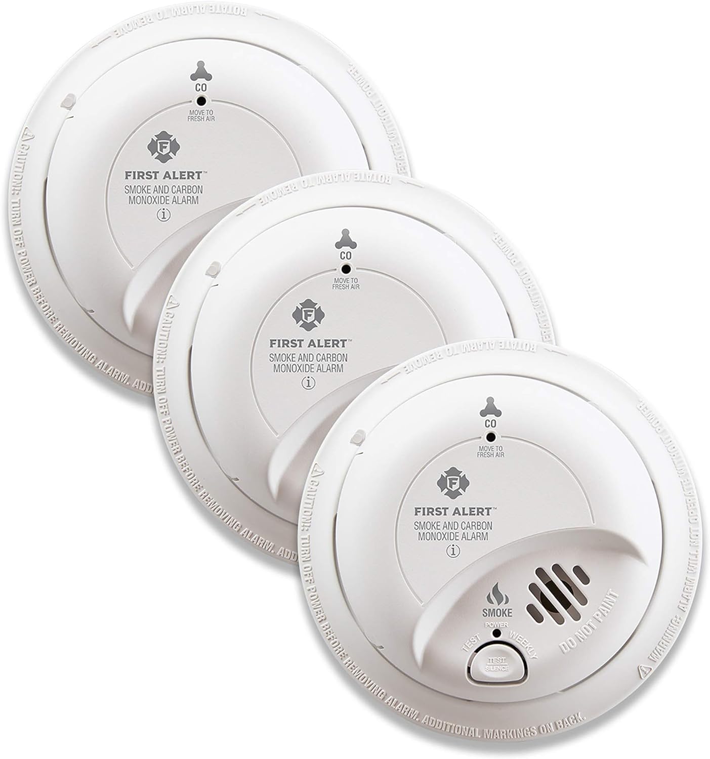 BRK SC9120B-6 Hardwired Smoke and Carbon Monoxide Detector (CO) with Battery Backup. 6-Pack , White