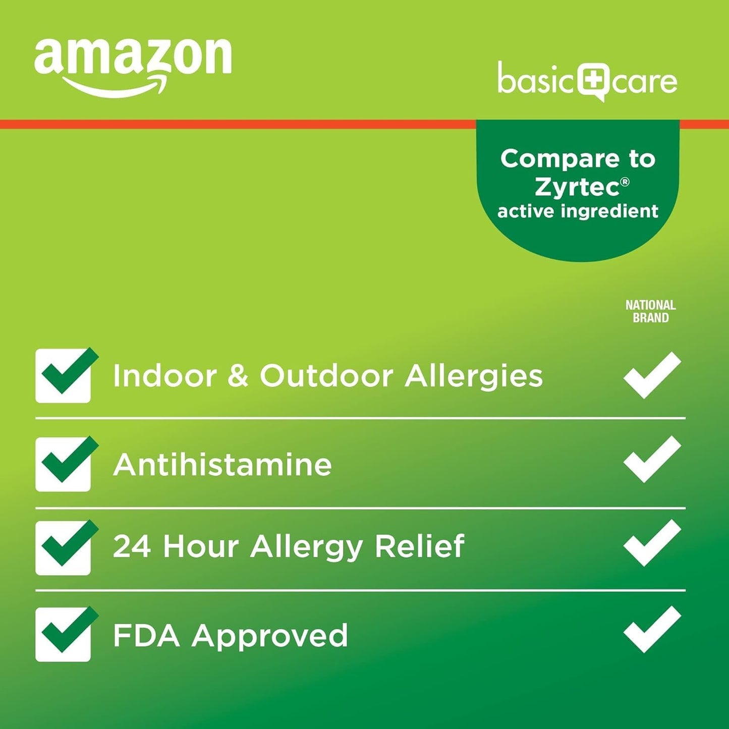 24 Hour Allergy Relief, Cetirizine Hydrochloride Tablets, 10 Mg, 300 Count (Packaging May Vary)