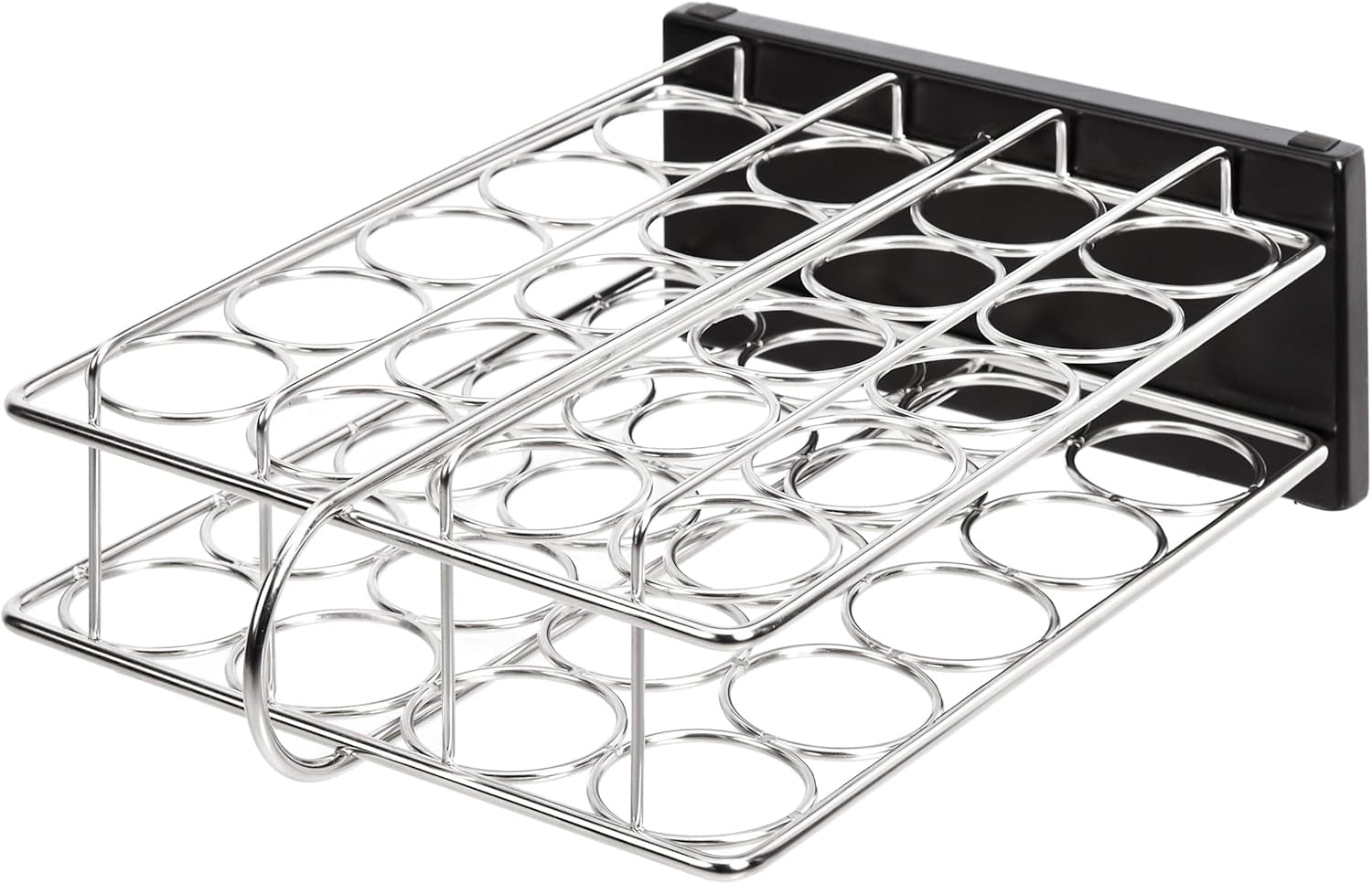 20 Jars Spice Organizer Rack, Silver