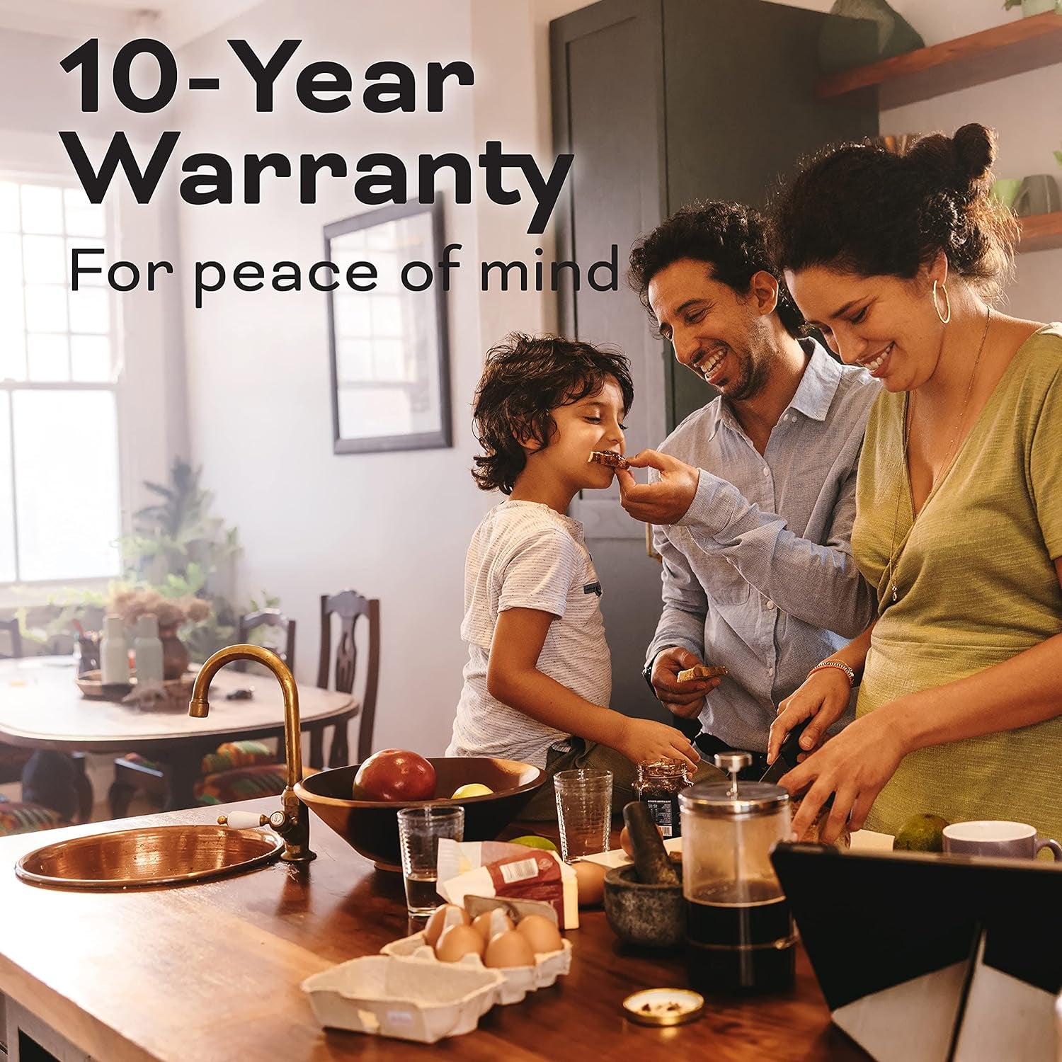 Smoke & Carbon Monoxide Detector, AA Battery Powered, LED Warning Light Indicators, 1 Pack