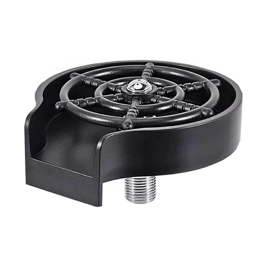 Sink Glass Cup Washer, Kitchen Sink Glass Cleaning Spray Accessories, Faucet Glass Washer Cleaner Accessories，Automatic Kitchen Sink Rinser,Baby Bottles、Quick Rinse for Cups(Black)