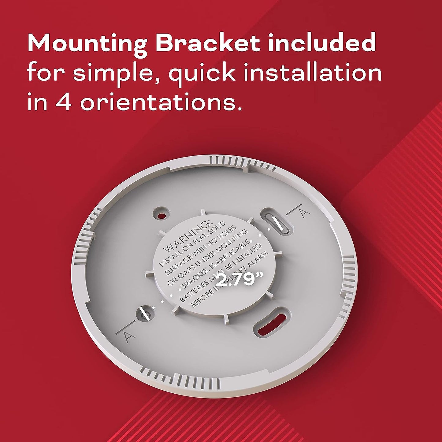 Smoke & Carbon Monoxide Detector, AA Battery Powered, LED Warning Light Indicators, 1 Pack