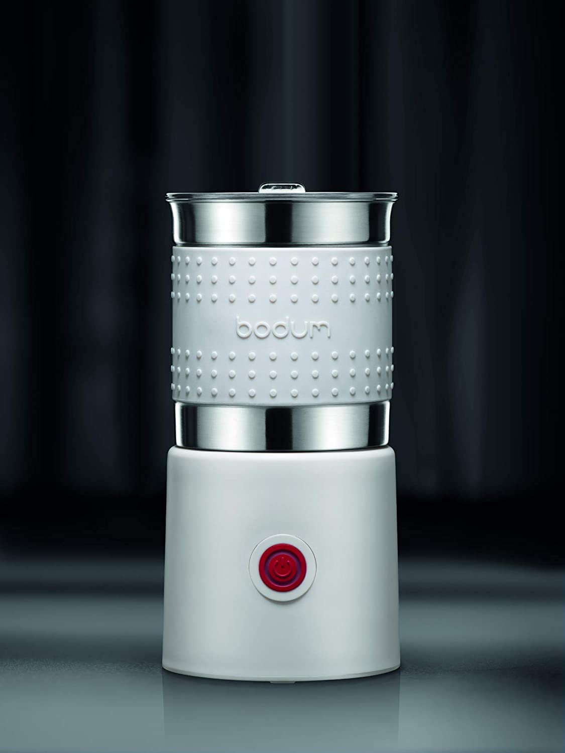 - 11901-913US  Bistro Electric Milk Frother, 13.5 Ounce, White