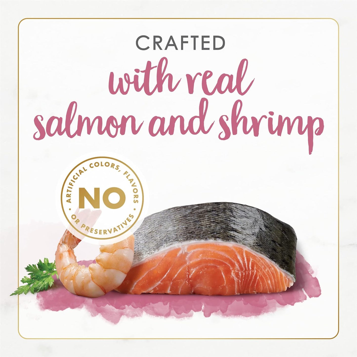 Wet Cat Food Gourmet Naturals Wild Alaskan Salmon and Shrimp Recipe in Wet Cat Food Gravy - (12) 3 Oz. Cans
