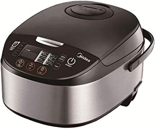 Rice Cooker Slow Cooker Multi Cooker 10 Cup with Steamer Basket for Rice Food Vegetable Egg Automatic Keep Warm LED Digital Control