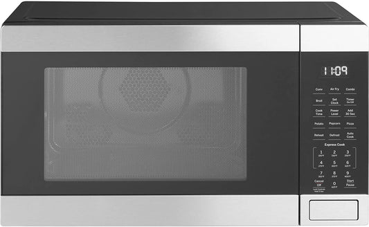 3-In-1 Countertop Microwave Oven | Complete with Air Fryer, Broiler & Convection Mode | 1.0 Cubic Feet Capacity, 1,050 Watts | Kitchen Essentials for the Countertop or Dorm Room | Stainless Steel