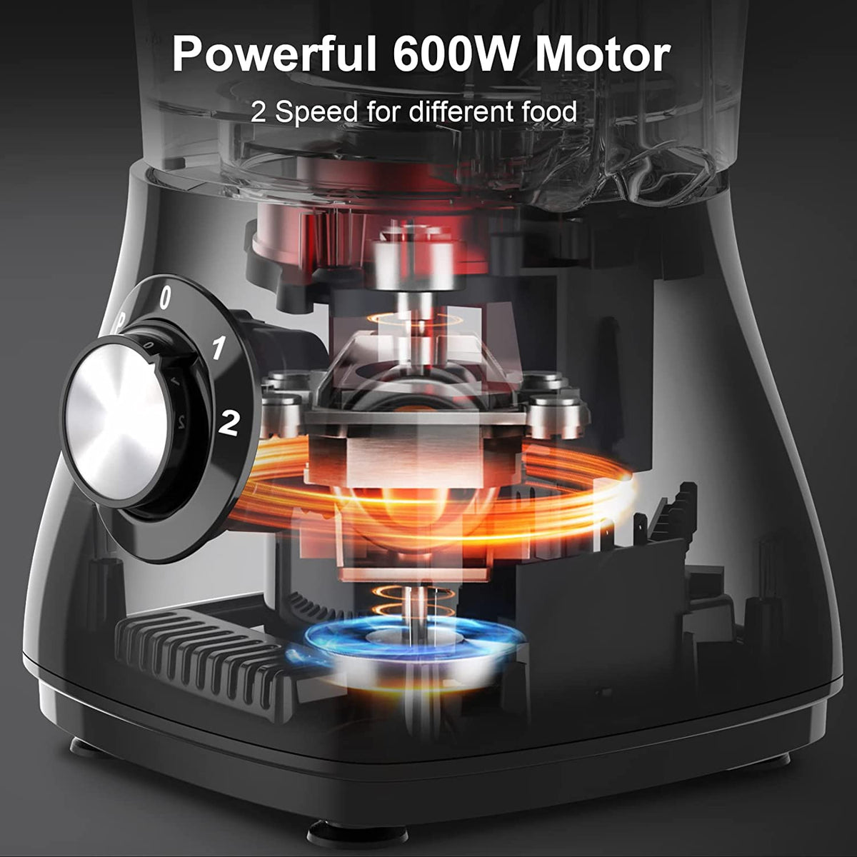 Food Processor,  600W Professional Food Processors & Vegetable Chopper, with 7 Processor Cups, Reversible Disc, Chopping Blade & Dough Blade for Chopping, Slicing, Purees & Dough