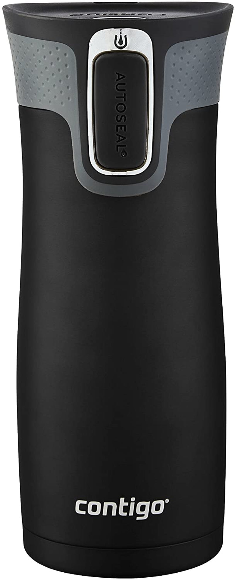 West Loop Stainless Steel Vacuum-Insulated Travel Mug with Spill-Proof Lid, Keeps Drinks Hot up to 5 Hours and Cold up to 12 Hours, 16Oz Matte Black