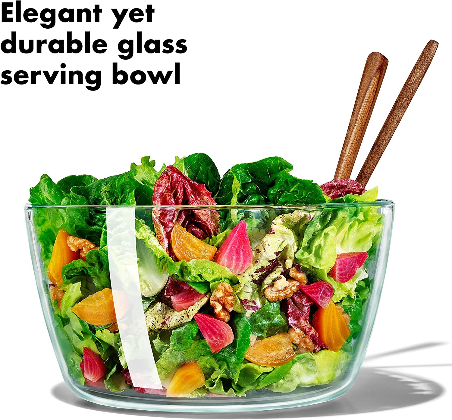 Good Grips Glass Salad Spinner, Large/6.22 Quart, Clear