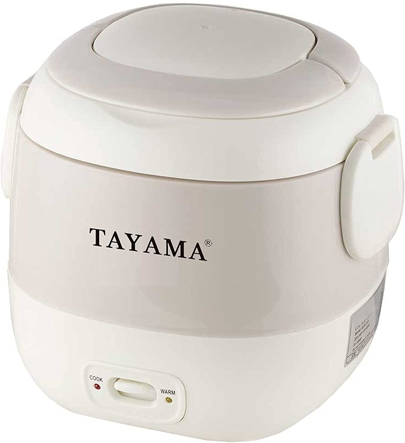 1.5 Cup Portable Mini Rice Cooker, White (TMRC-03R)