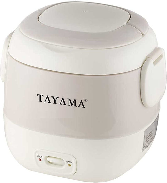 1.5 Cup Portable Mini Rice Cooker, White (TMRC-03R)