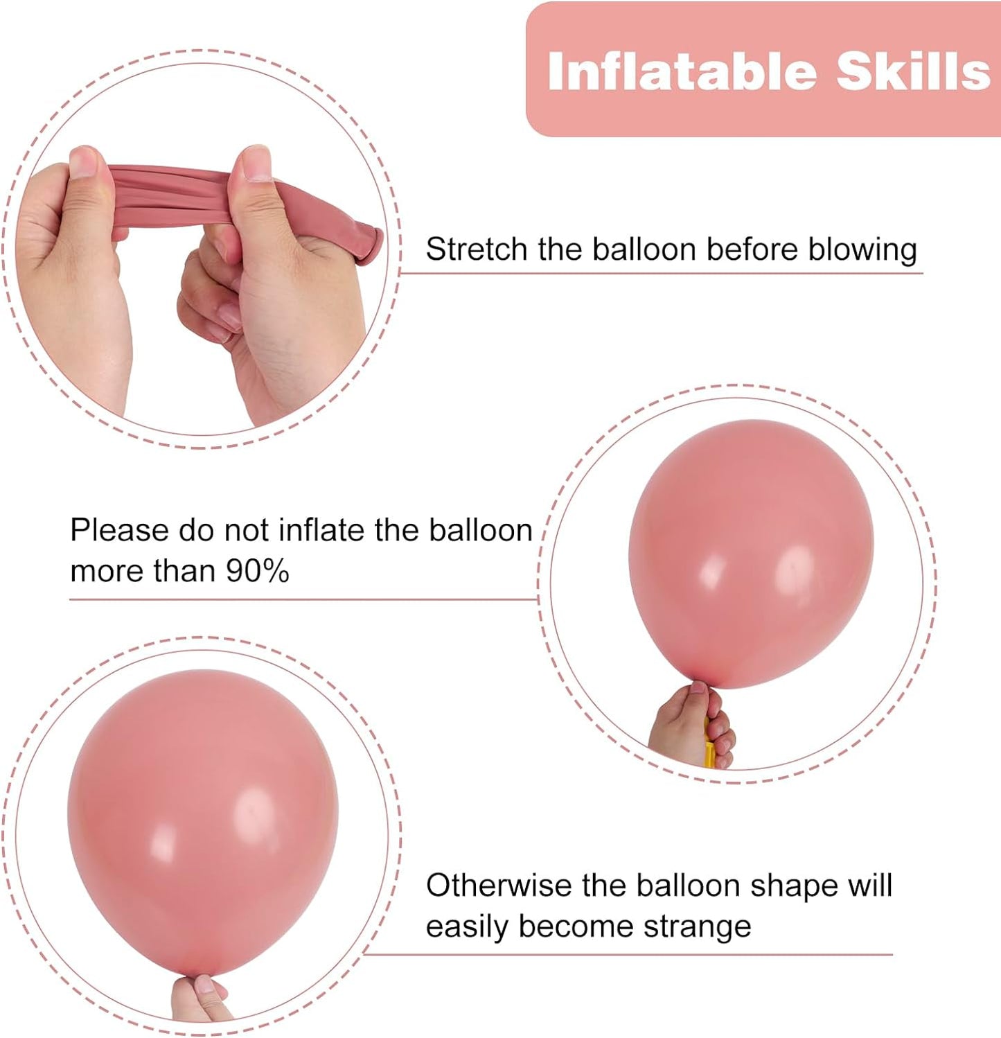 129Pcs Retro Pink Balloons Latex Balloons Different Sizes 18 12 10 5 Inch Party Balloon Kit for Valentine'S Day Birthday Baby Shower Wedding Princess Theme Party Decoration