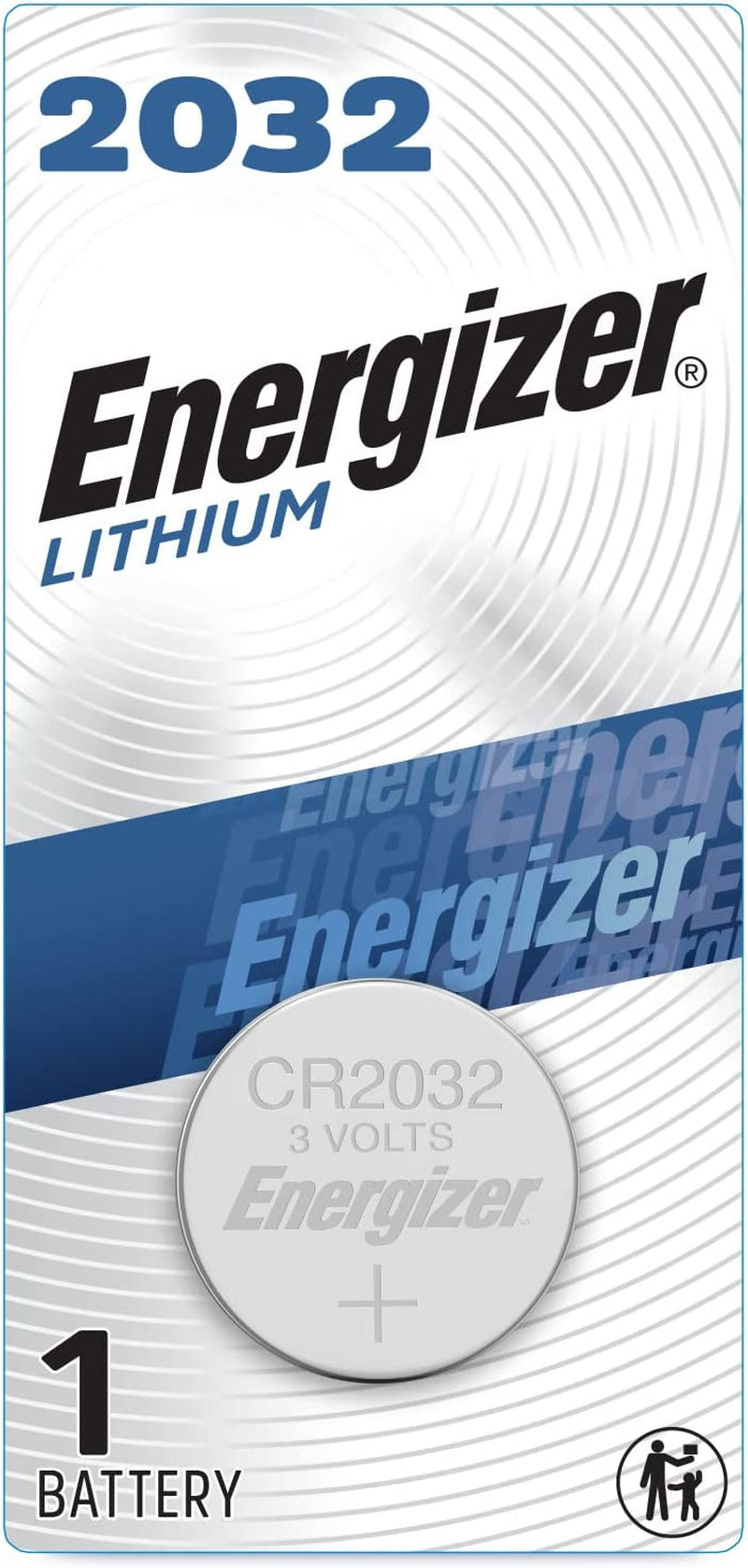 2032 3V Batteries, 3 Volt Battery Lithium Coin, 1 Count