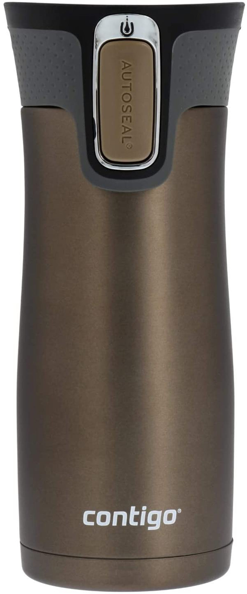 West Loop Stainless Steel Vacuum-Insulated Travel Mug with Spill-Proof Lid, Keeps Drinks Hot up to 5 Hours and Cold up to 12 Hours, 16Oz Latte