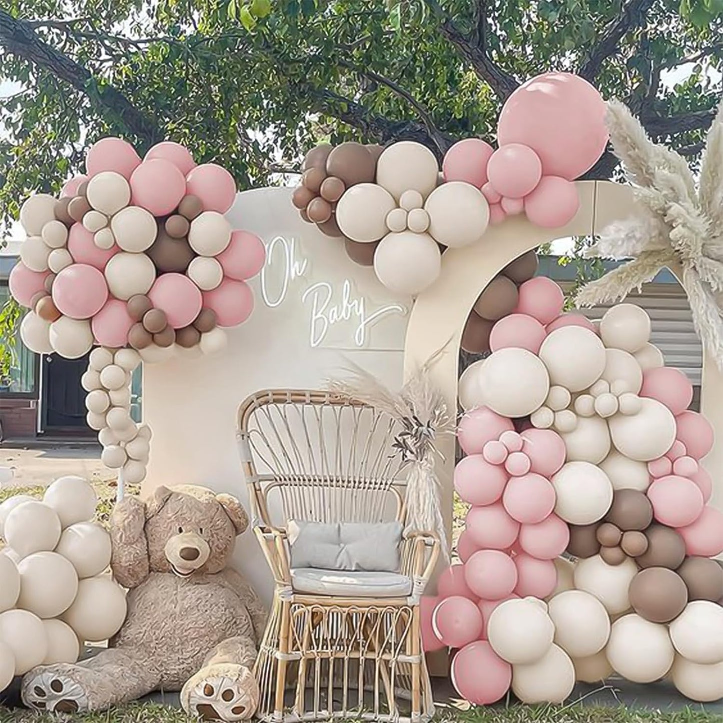 129Pcs Ivory White Balloons Different Sizes 18 12 10 5 Inch Latex Balloon Garland Arch for Party Decoration Birthday Gender Reveal Wedding Anniversary Baby Shower Party Supplies