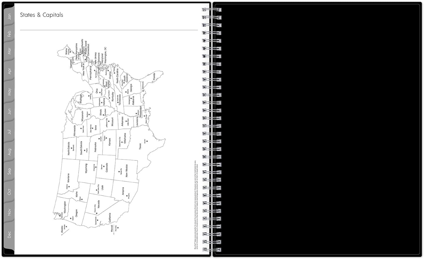 2024 Weekly and Monthly Planner, January - December, 8.5" X 11", Flexible Cover, Wirebound, Enterprise (144725)