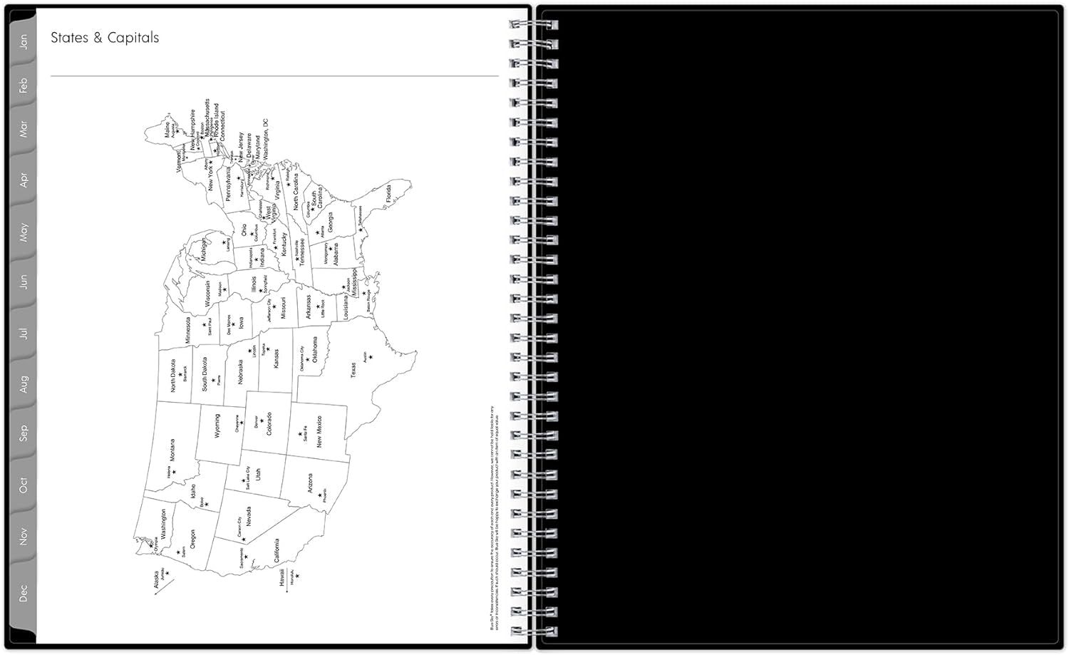 2024 Weekly and Monthly Planner, January - December, 8.5" X 11", Flexible Cover, Wirebound, Enterprise (144725)