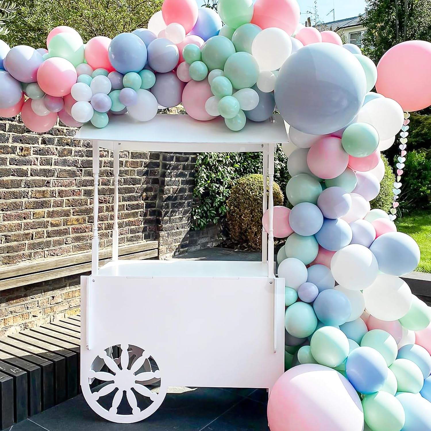 129Pcs Makani Blue Balloons Different Sizes 18 12 10 5 Inch for Garland Arch, Light Blue Balloons for Birthday Baby Shower Gender Reveal Wedding Party Decoration