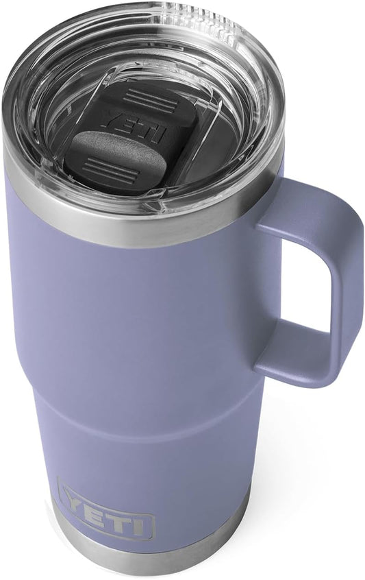 Rambler 20 Oz Travel Mug, Stainless Steel, Vacuum Insulated with Stronghold Lid