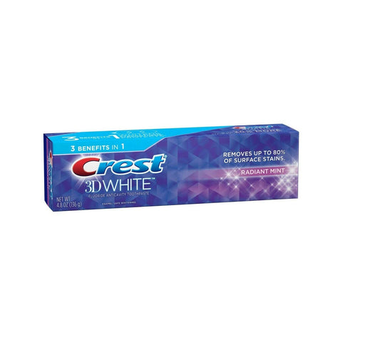 3D White Toothpaste Radiant Mint 4.8 Oz (3 Pack)