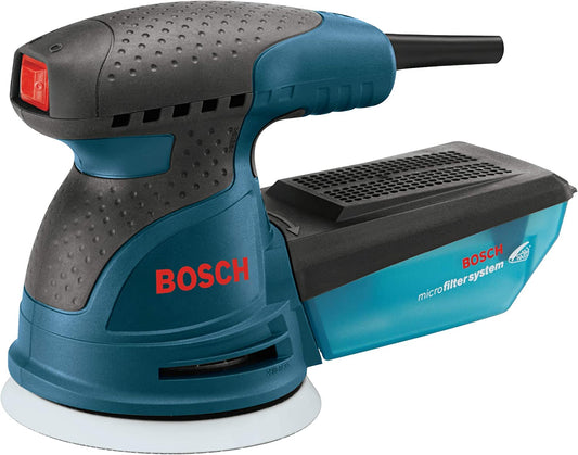 ROS20VSC Palm Sander 2.5 Amp 5 In. Corded Variable Speed Random Orbital Sander/Polisher Kit with Dust Collector and Soft Carrying Bag