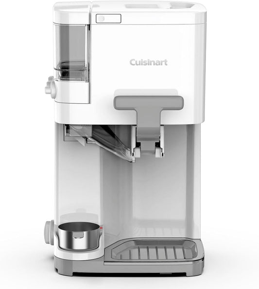 Soft Serve Ice Cream Machine- Mix It in Ice Cream Maker for Frozen Yogurt, Sorbet, Gelato, Drinks 1.5 Quart, White, ICE-48