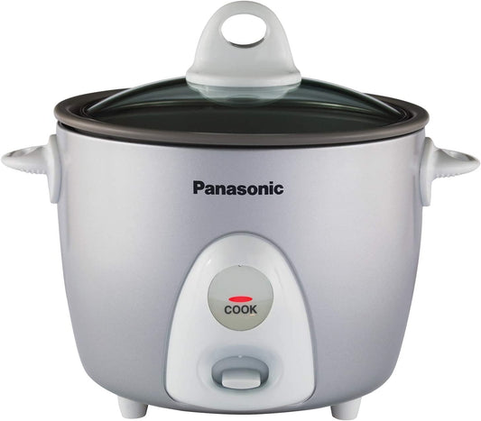 SR-G06FGL Rice, Steamer & Multi-Cooker, 3-Cup (Uncooked), 3 Cups 6 Cups Cooked, Silver