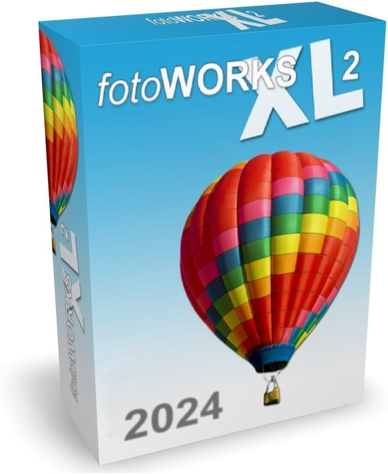 Fotoworks XL 2024 Version - Photo Editing Software for Windows 10, 11, 7 and 8 - Very Easy to Use