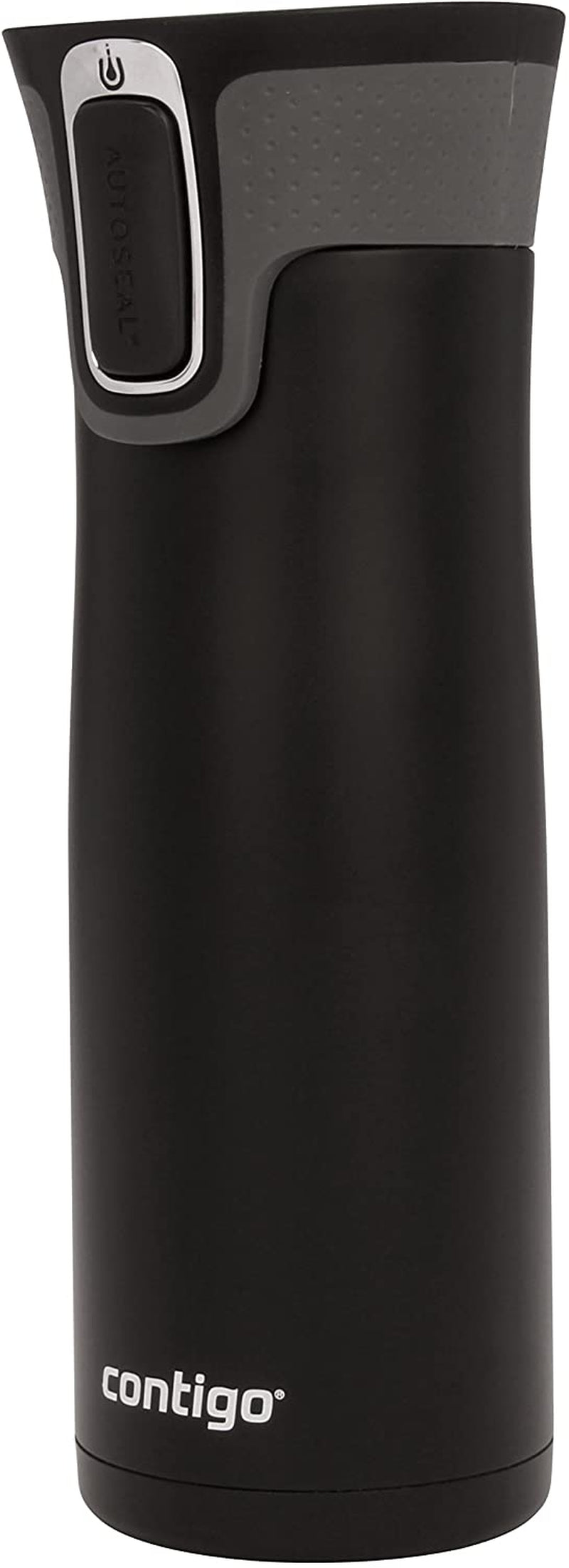 West Loop Stainless Steel Vacuum-Insulated Travel Mug with Spill-Proof Lid, Keeps Drinks Hot up to 5 Hours and Cold up to 12 Hours, 20Oz Matte Black