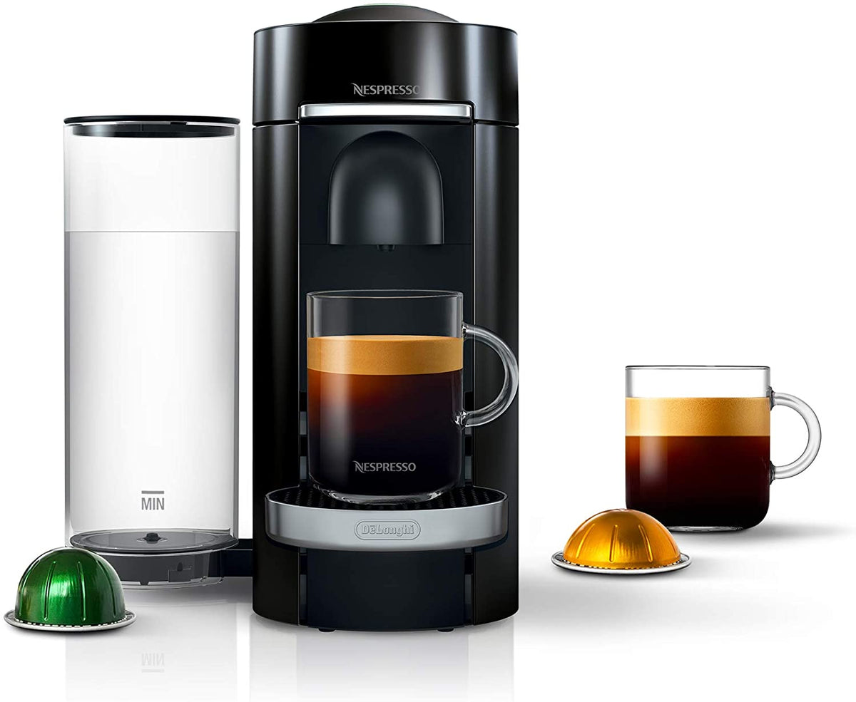 Nespresso Vertuoplus Deluxe Coffee and Espresso Machine by , Piano Black