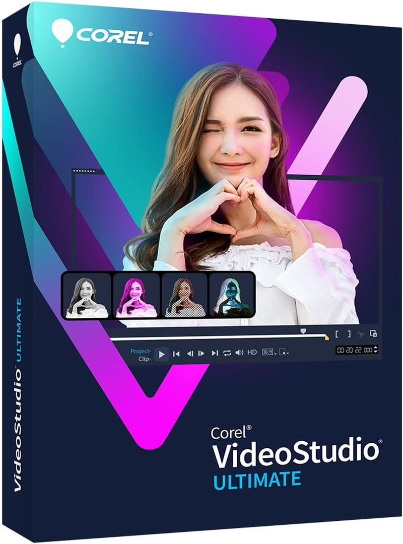 Videostudio Ultimate 2023 | Video Editing Software with Premium Effects Collection | Slideshow Maker, Screen Recorder, DVD Burner [PC Key Card]
