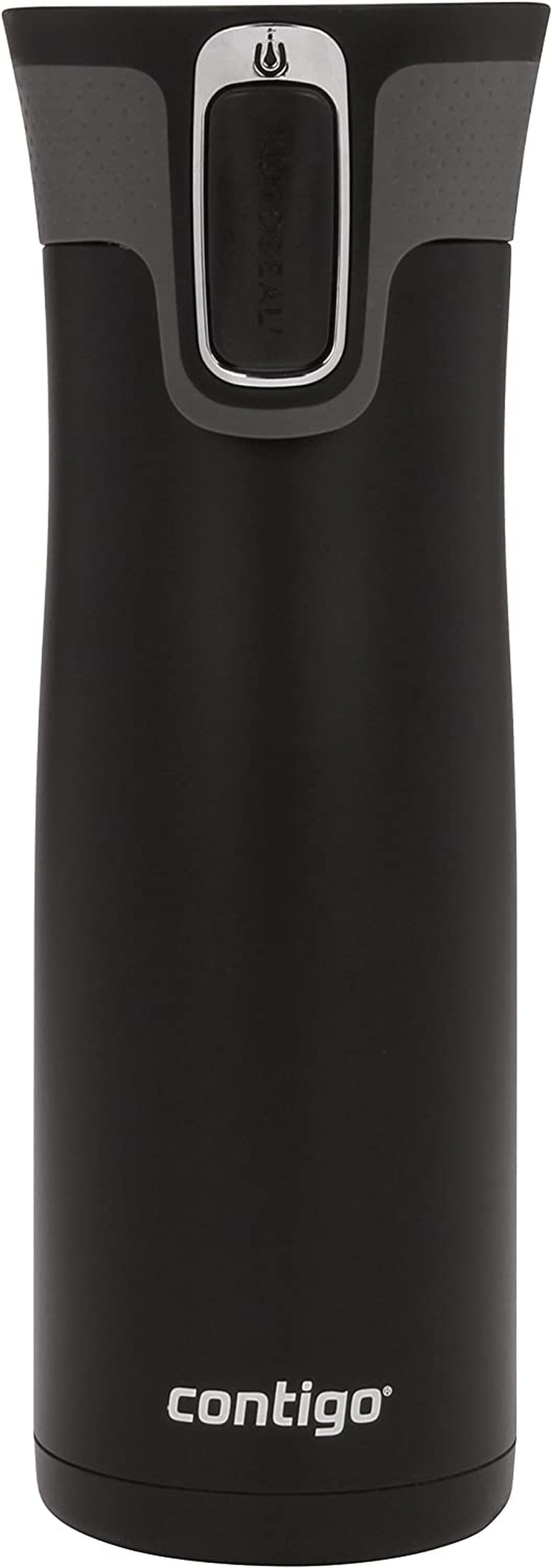 West Loop Stainless Steel Vacuum-Insulated Travel Mug with Spill-Proof Lid, Keeps Drinks Hot up to 5 Hours and Cold up to 12 Hours, 20Oz Matte Black