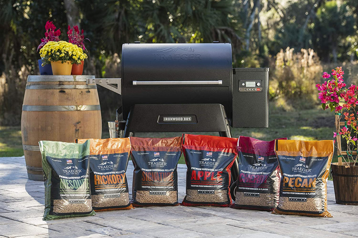 Grills Pecan 100% All-Natural Wood Pellets for Smokers and Pellet Grills, BBQ, Bake, Roast, and Grill, 20 Lb. Bag
