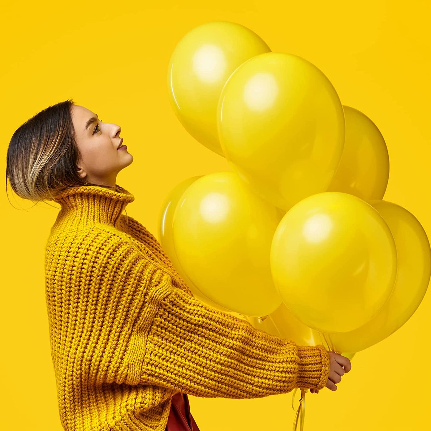 129Pcs Yellow Balloons Different Sizes 18 12 10 5 Inch Latex Balloon Garland Arch for Masquerade Party Decoration Gender Reveal Graduation Anniversary Baby Shower Mickey Theme Party Supplies