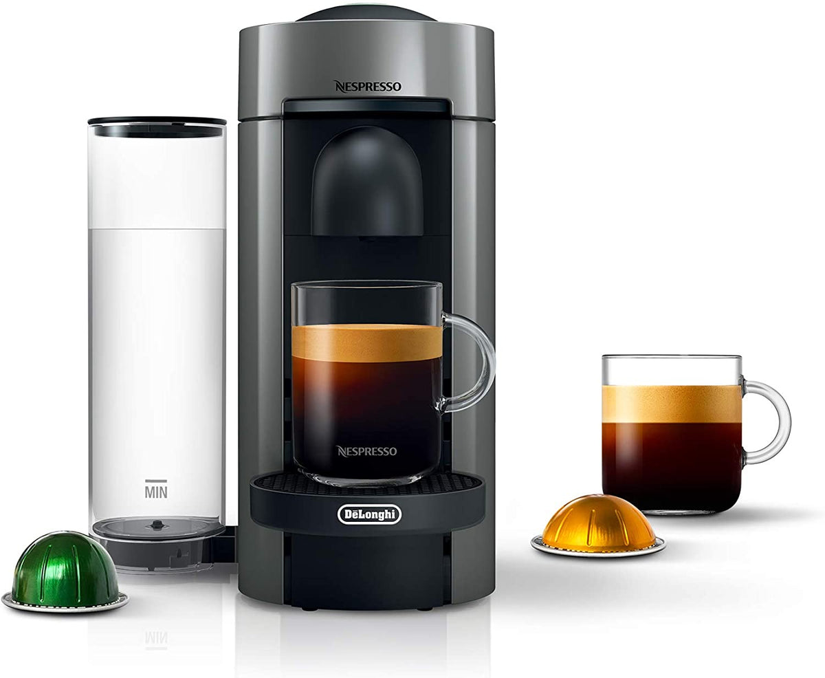 Nespresso Vertuoplus Coffee and Espresso Machine by , 5 Fluid Ounces, Grey