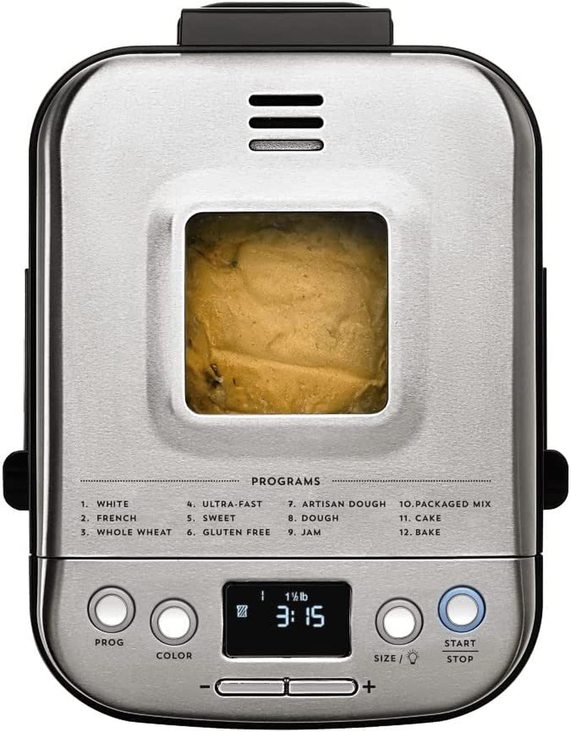 Bread Maker, up to 2Lb Loaf, New Compact Automatic