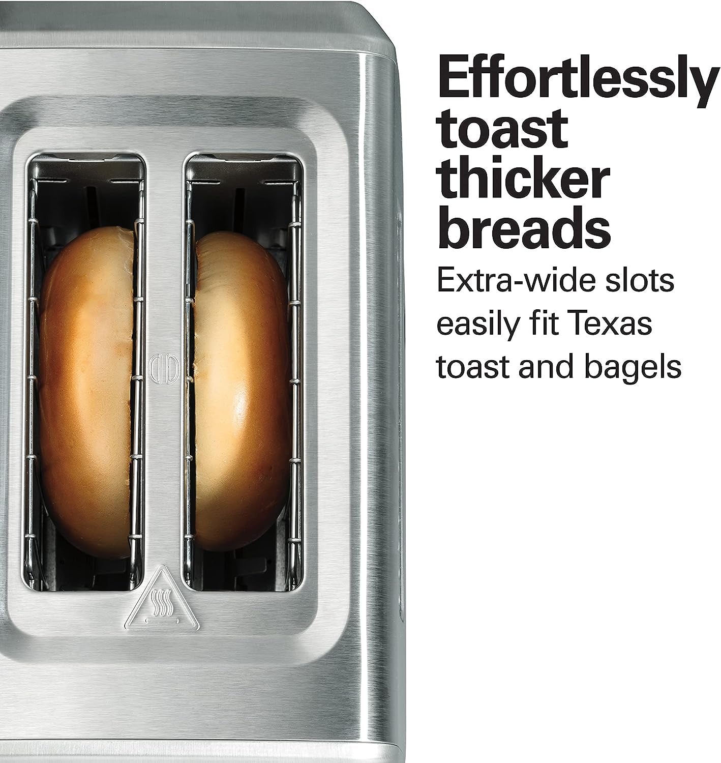 2 Slice Toaster with Extra-Wide Slots, Bagel Setting, Toast Boost, Slide-Out Crumb Tray, Auto-Shutoff & Cancel Button, Defrost Function, Stainless Steel (22794)