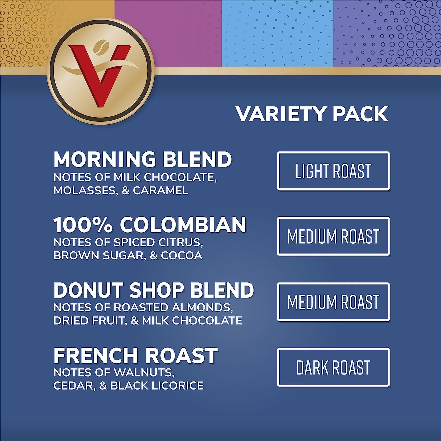 Victor Allen'S Coffee Variety Pack, Light-Dark Roasts, 42 Count, Single Serve Coffee Pods for Keurig K-Cup Brewers