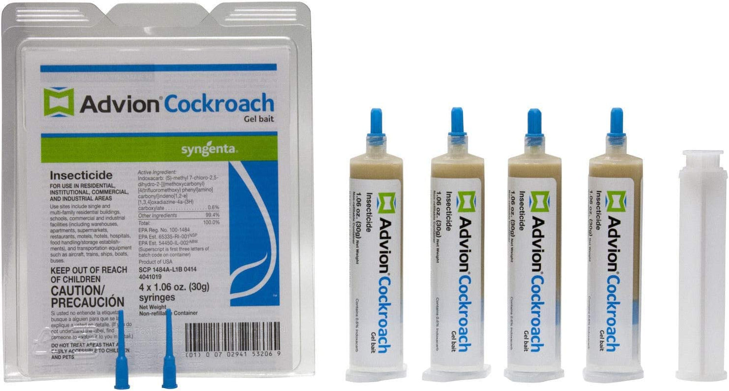 383920 Advion Cockroach Gel Bait 4 X 30 Gram Tubes Roach Control